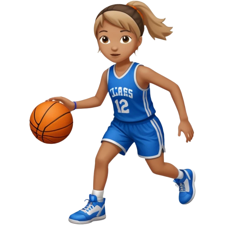basketball playing girl emoji