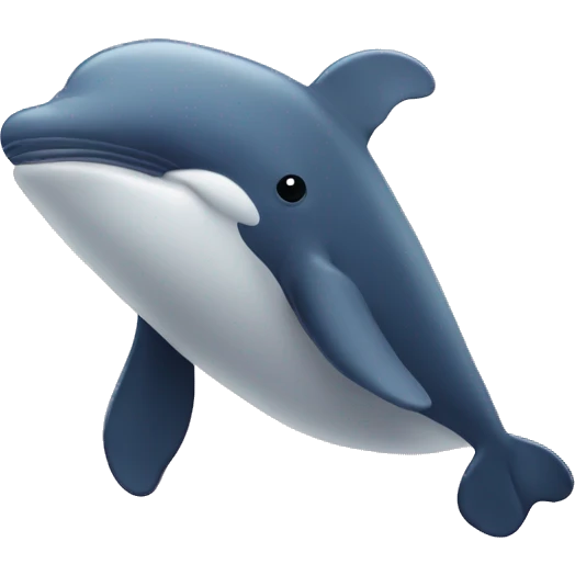 a whale with light pink colors emoji
