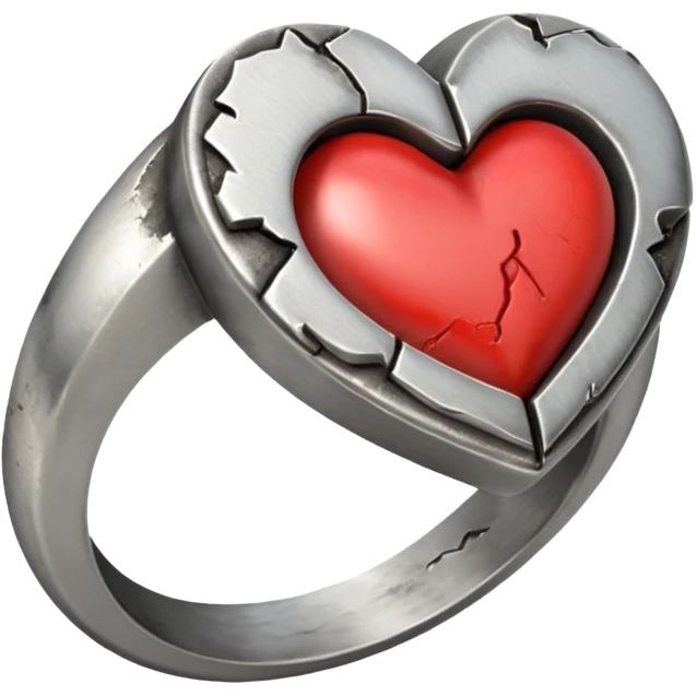 ring with heart broken emoji