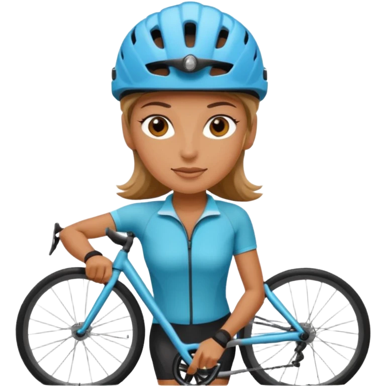 cyclist woman emoji