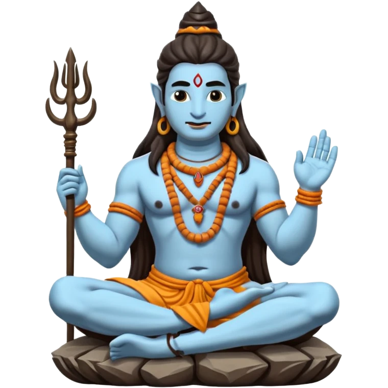 Lord shiva sitting on kailash emoji