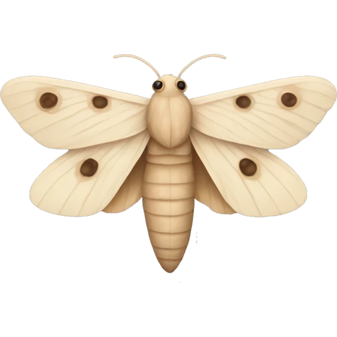 Beige moth emoji