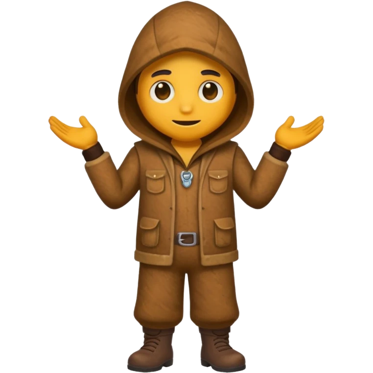 brown costume emoji