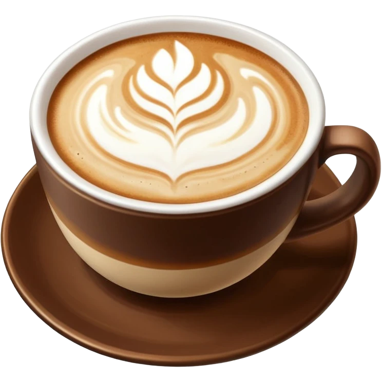 Latte art emoji