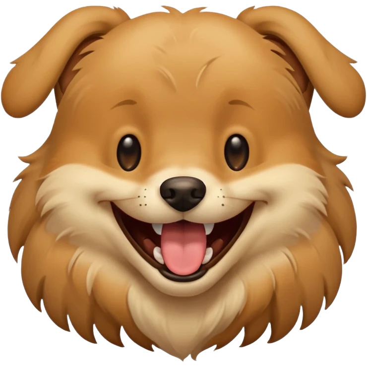 Dog laughing  emoji