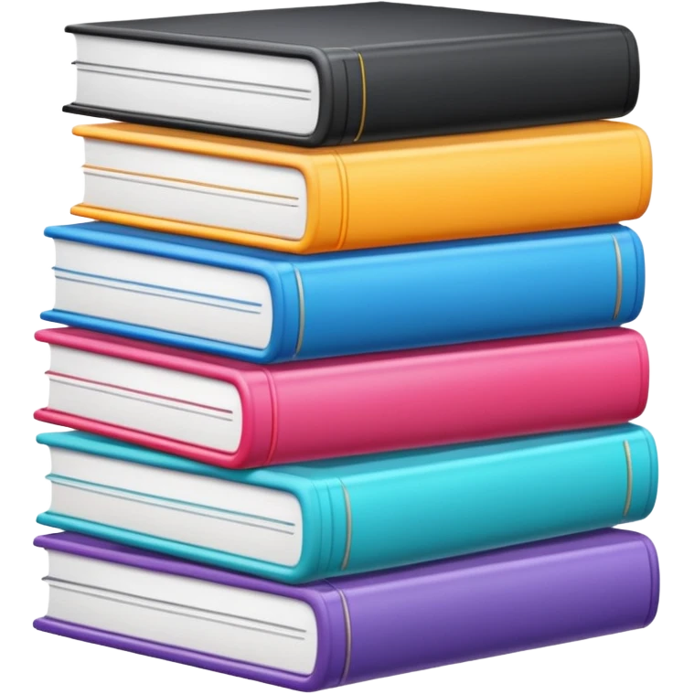 Modern books and magazines  emoji