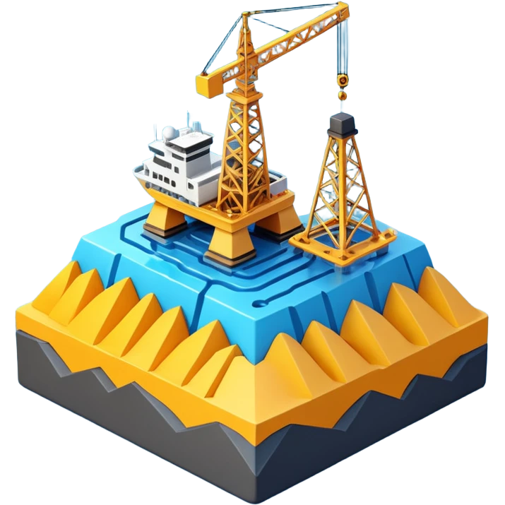 3D seismic exploration work. emoji