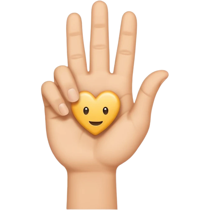 promise sign hand emoji
