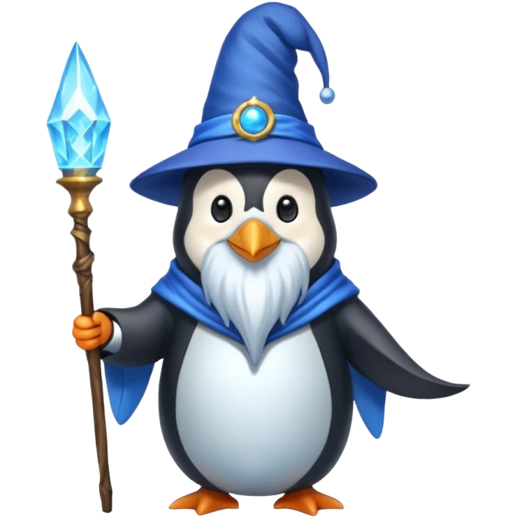 Penguin Wizard emoji