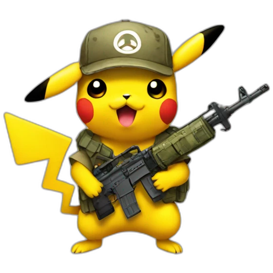 Pikachu Call of Duty emoji