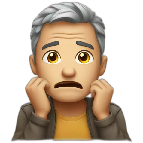 frustrated emoji