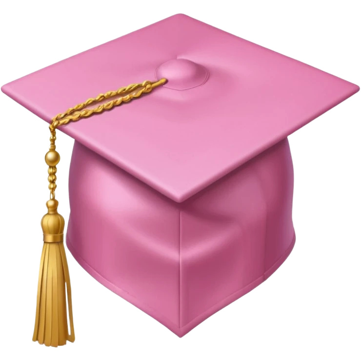 light pink graduation hat emoji