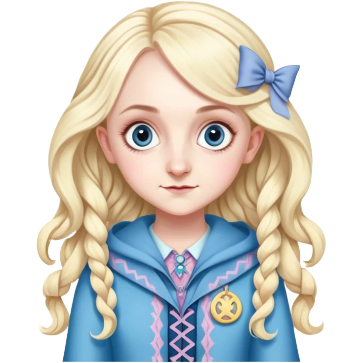 Evanna Lynch is Luna Lovegood in harry potter emoji