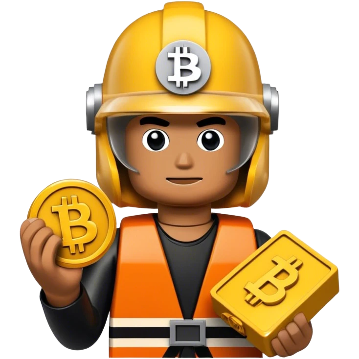 hackeur lego homme bitcoin emoji
