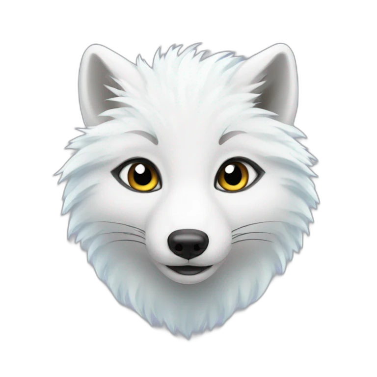 Arctic fox emoji