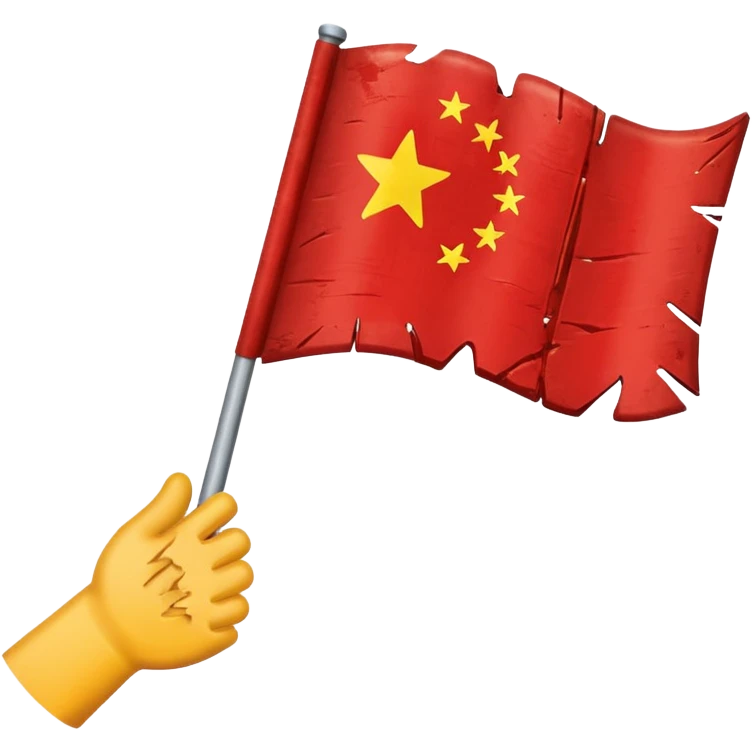 Make a flag aggressive emoji