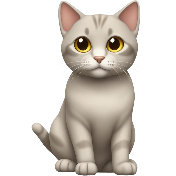 European short hair cat emoji