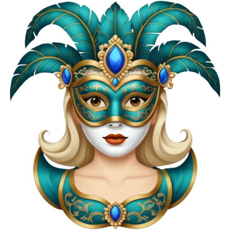 masked person venice bauta woman emoji