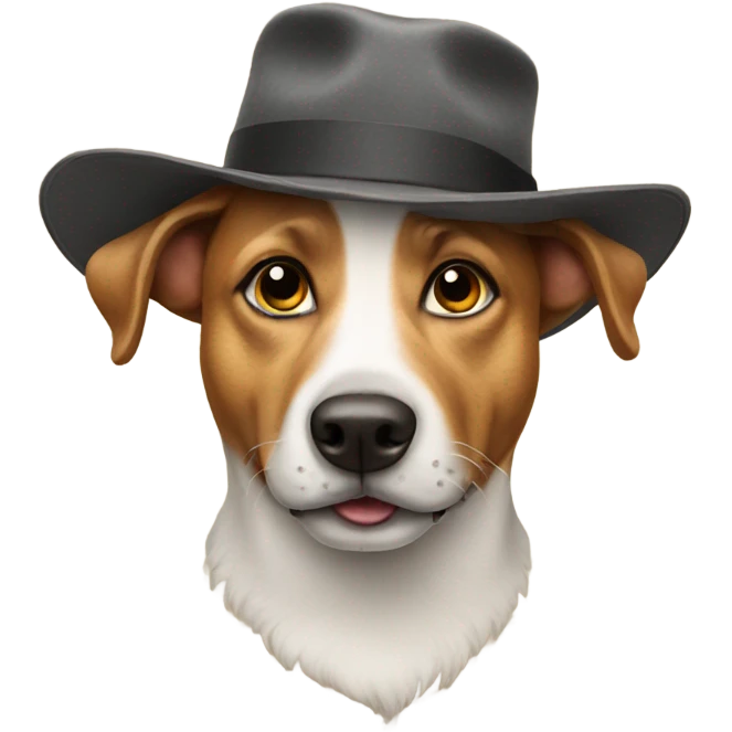 dog with a hat on emoji