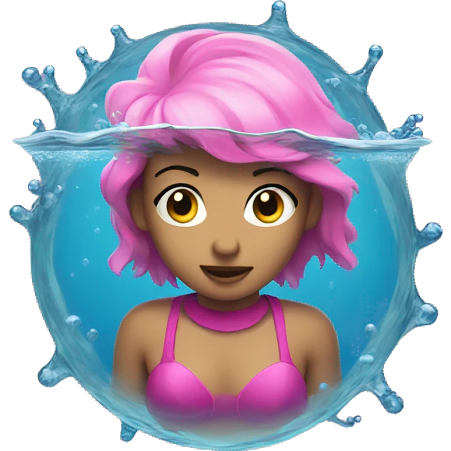 pink under water emoji