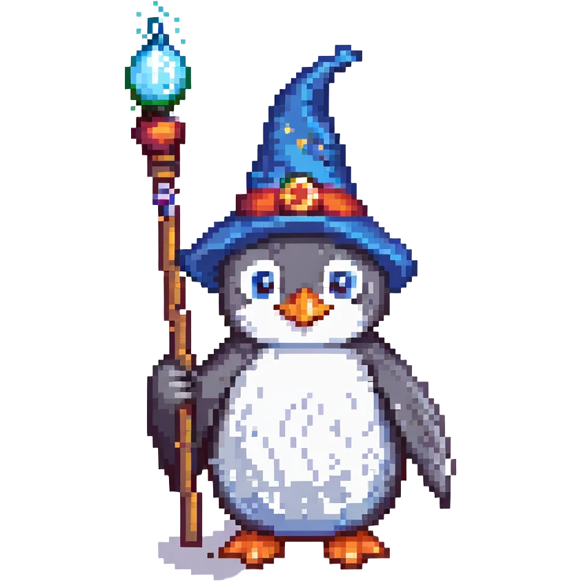 penguin wizard emoji