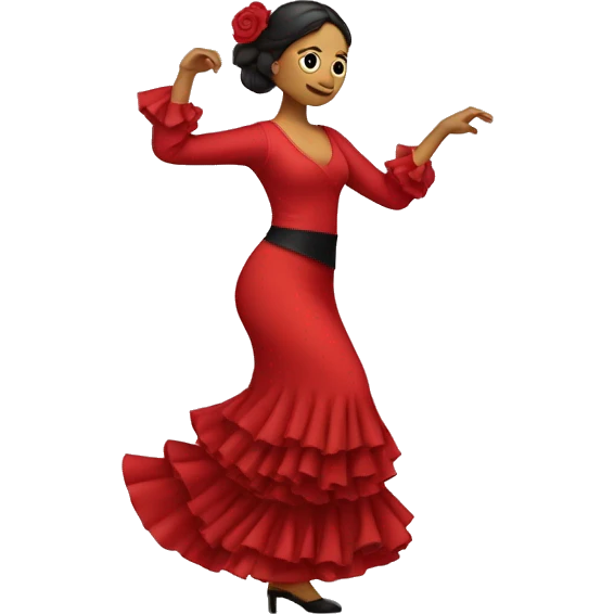 flamenco spanish woman dancing fanda emoji
