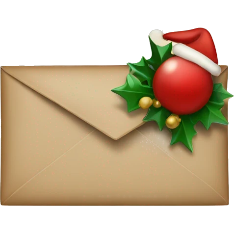 christmas mail for santa  emoji