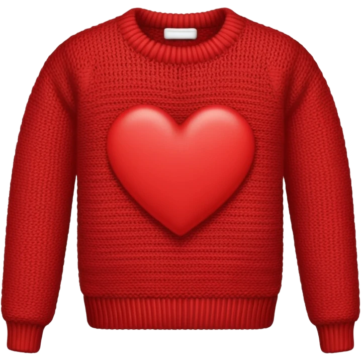 Traditional knit sweater textured heart emoji  emoji