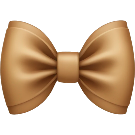 light brown bow emoji