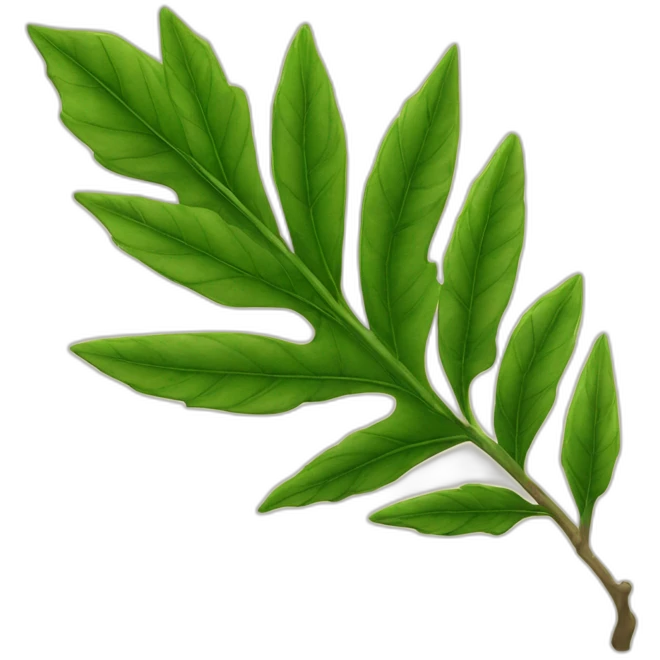 Une feuille d’érable japonais verte emoji