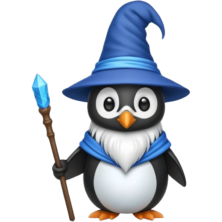 Penguin Wizard emoji