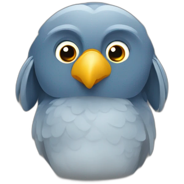 Loro en la computadora emoji