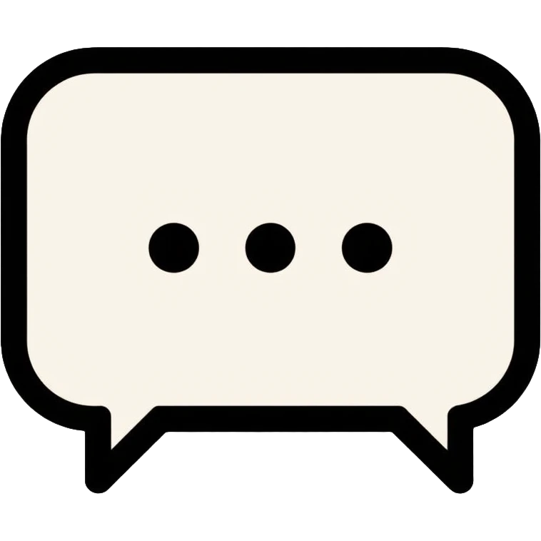 chat bubble with message icon emoji