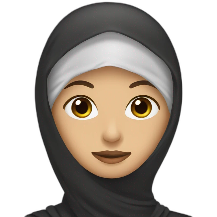 Women wears niqab emoji