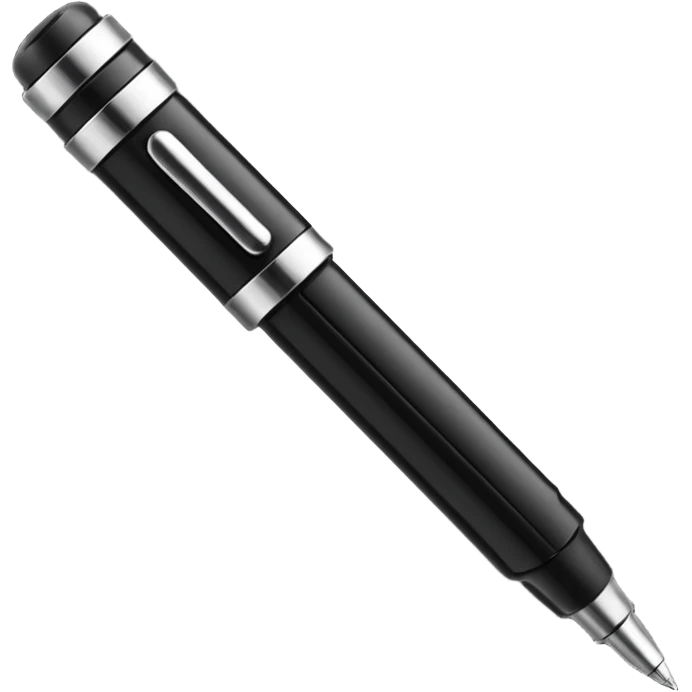 Only black colour Pen Spinner emoji emoji