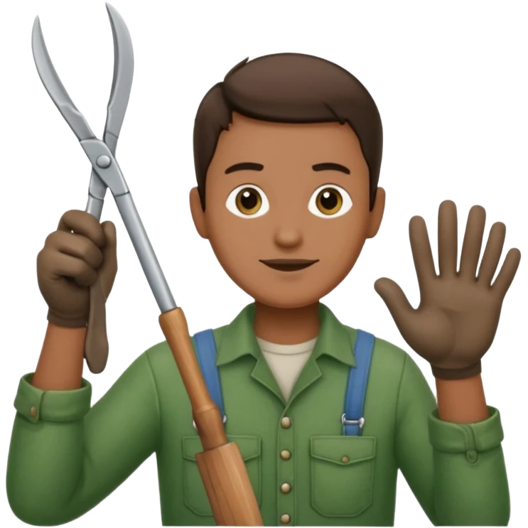 GARDENER WITH SESORS emoji