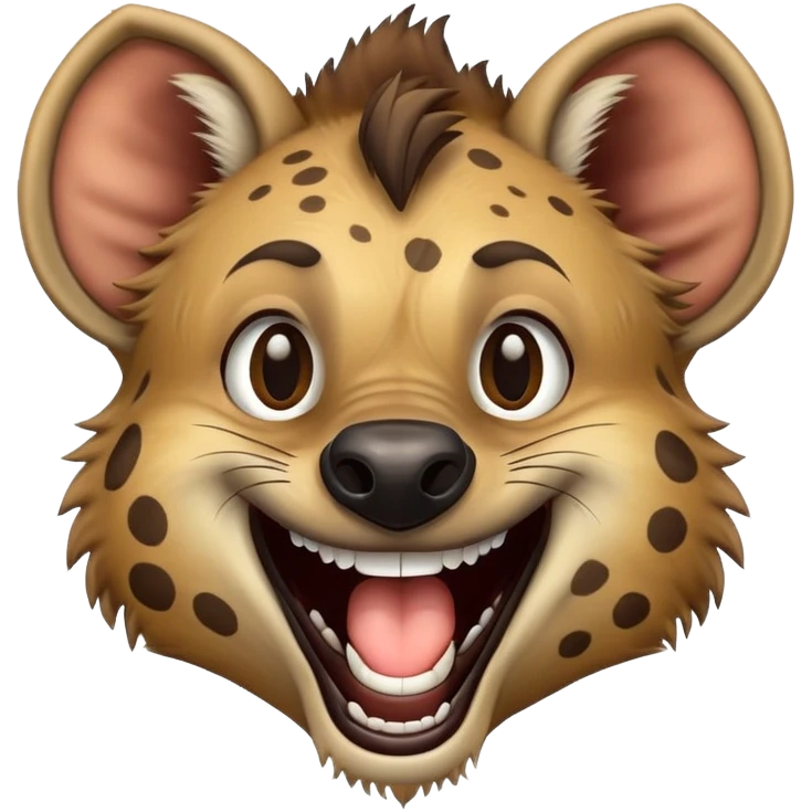Laughing hyena emoji