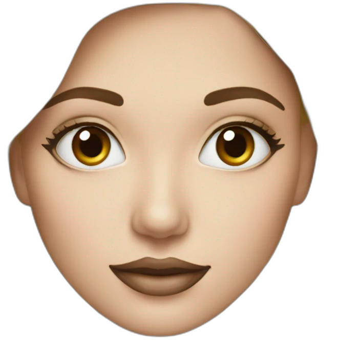 White Makeup artist with brush emoji