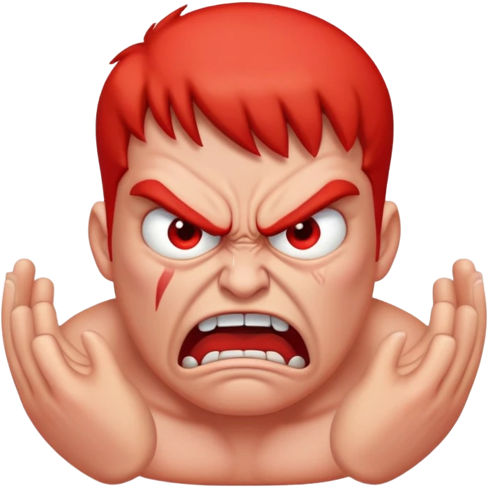 Mad but pissed emoji