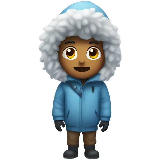 Freezing cold snow emoji