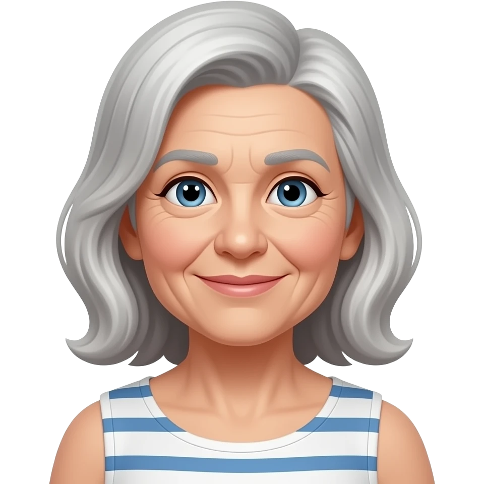 60 year old woman emoji