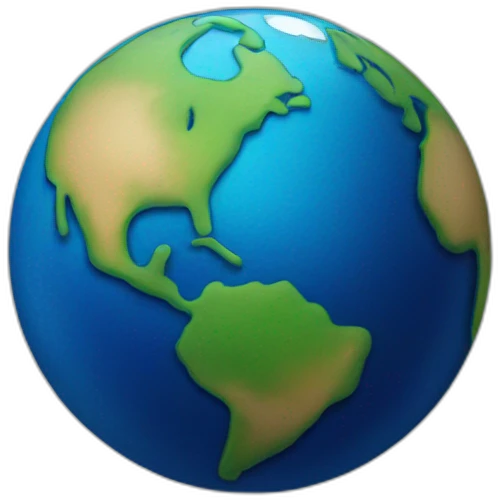localisation pushpin but it's the blue planet emoji