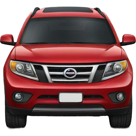 Red car suv emoji
