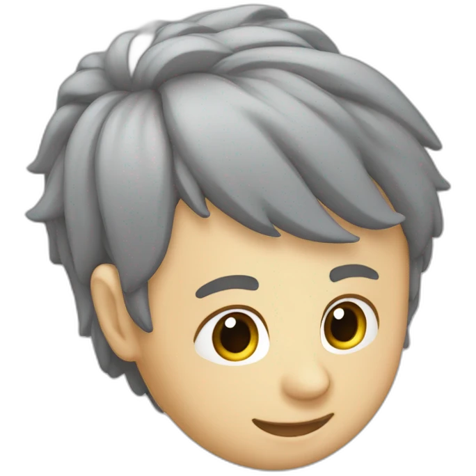 verliebtes Paar mit kurzen grauen Haaren emoji