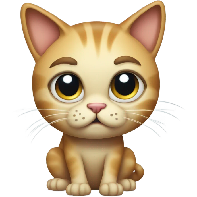 Scared cat emoji