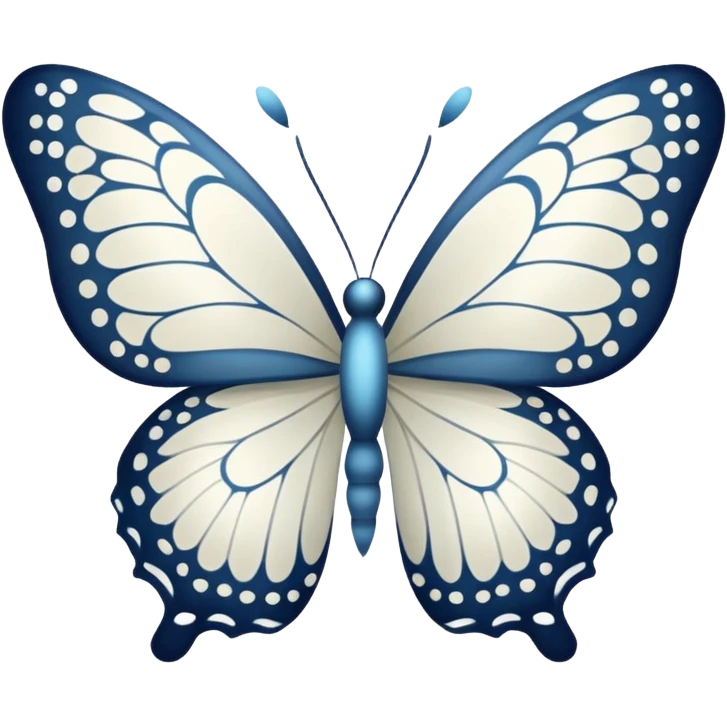 white butterfly emoji