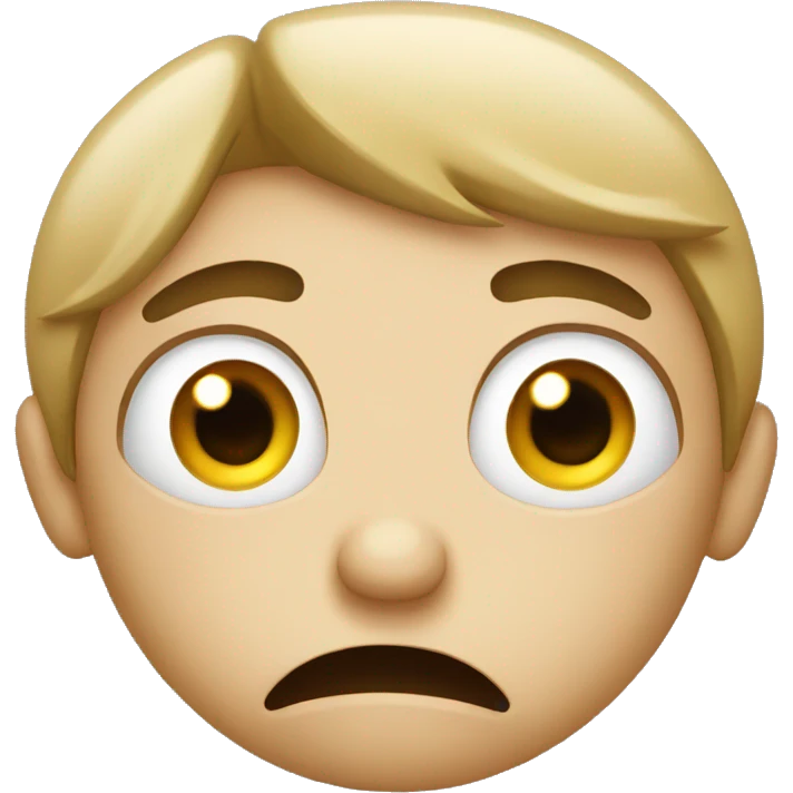 Confused face emoji