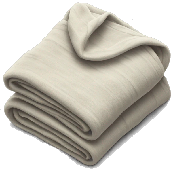 Folded blanket emoji