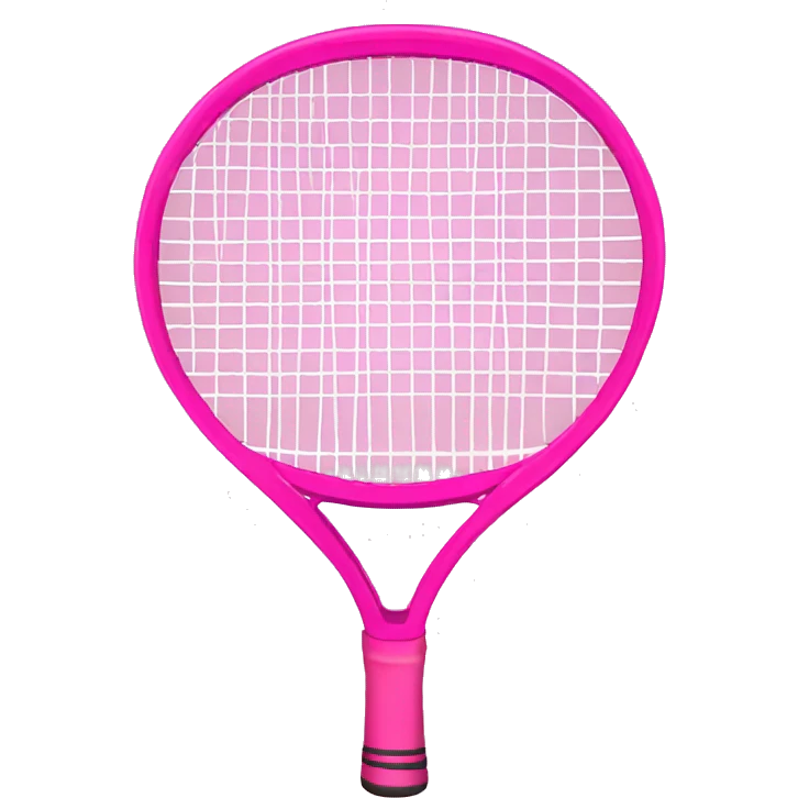 Pink tennis racket emoji