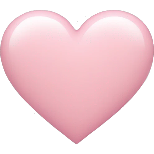 Light Pink heart emoji